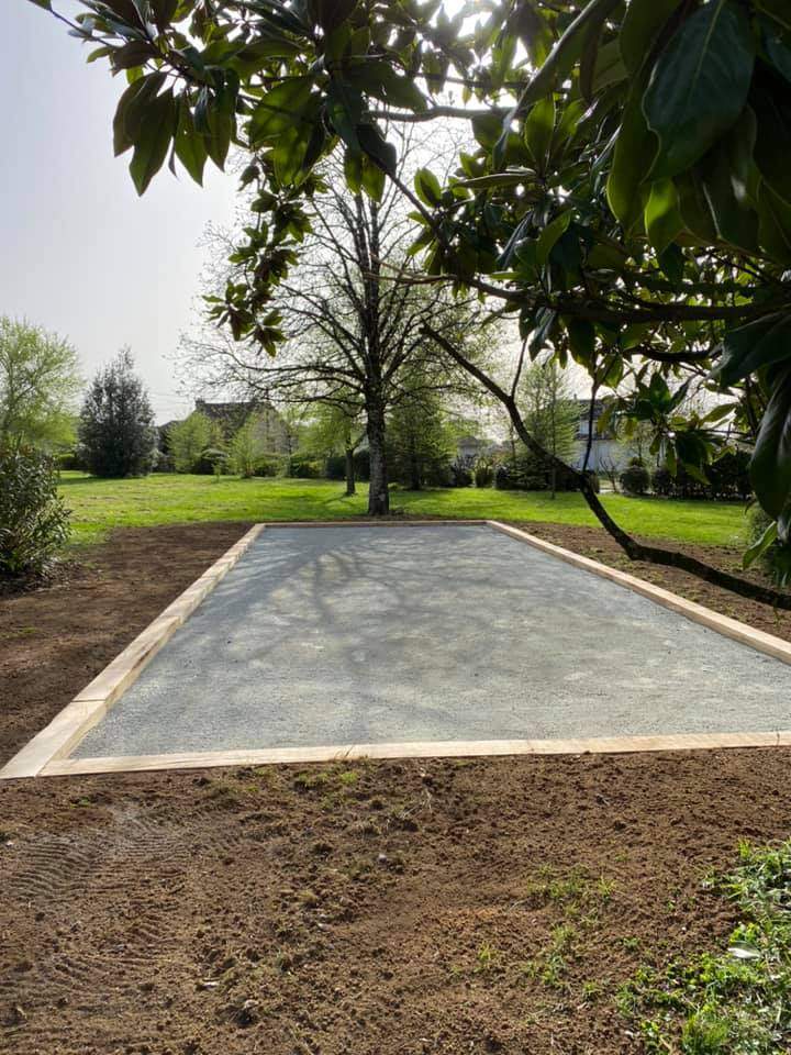 Création terrain de pétanque Thiviers