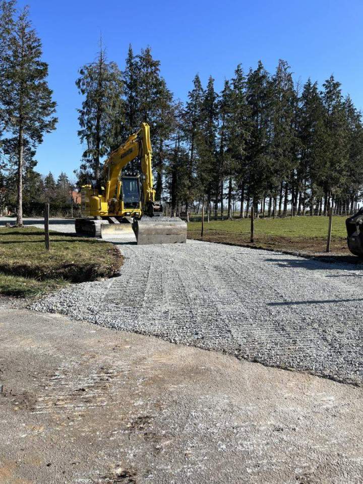 Chantier de viabilisation de terrain Thiviers